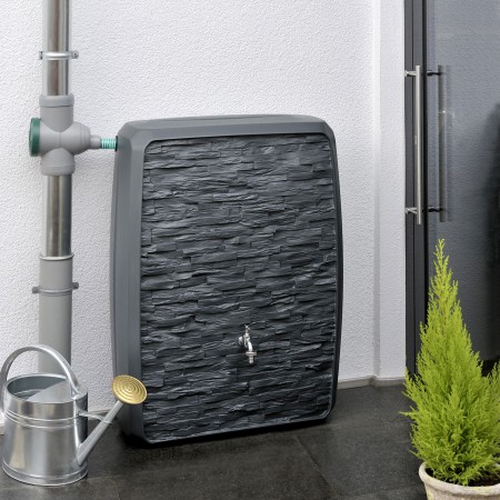 Regentonne eckig Wandtank Concrete betongrau 200 Liter